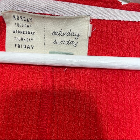 SATURDAY SUNDAY  | Orange Waffle Knit | Small - Picture 4 of 4